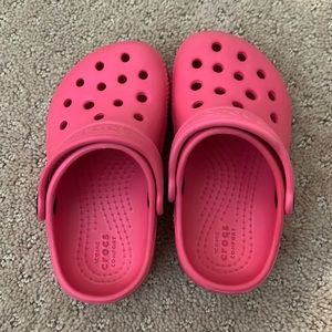 Pink crocs size 7
